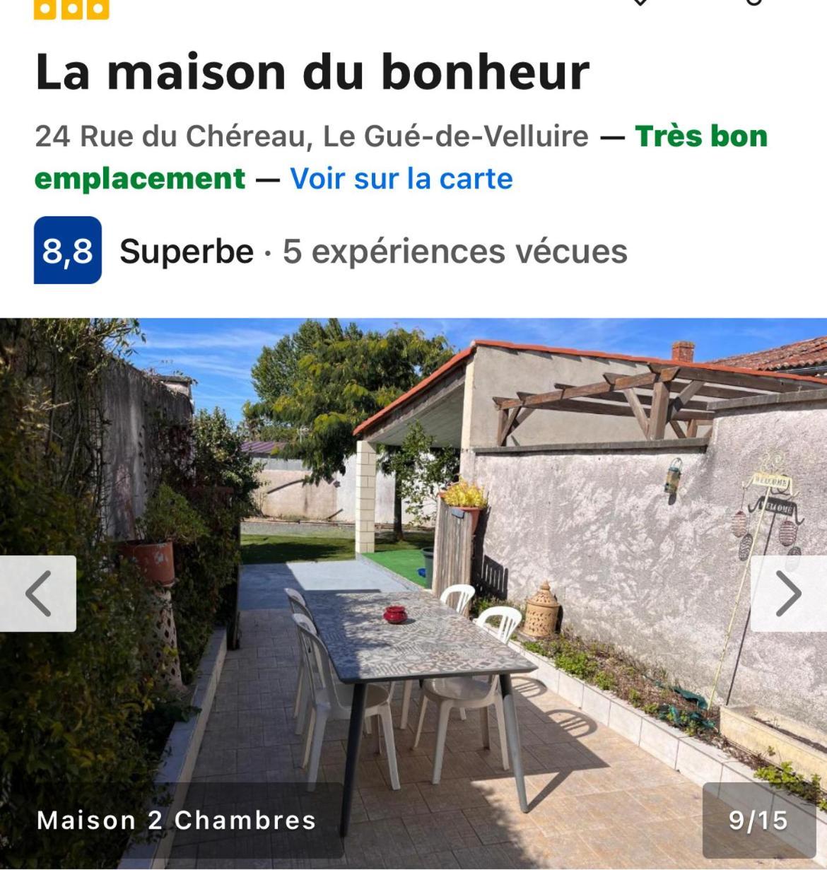 La Maison Du Bonheur Le Gué-de-Velluire Zewnętrze zdjęcie